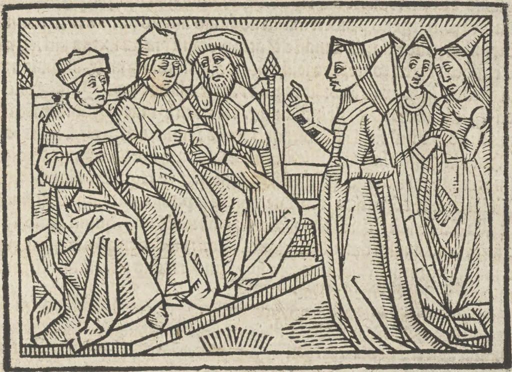 An illustration from De claris mulieribus, 1487, leaf 108