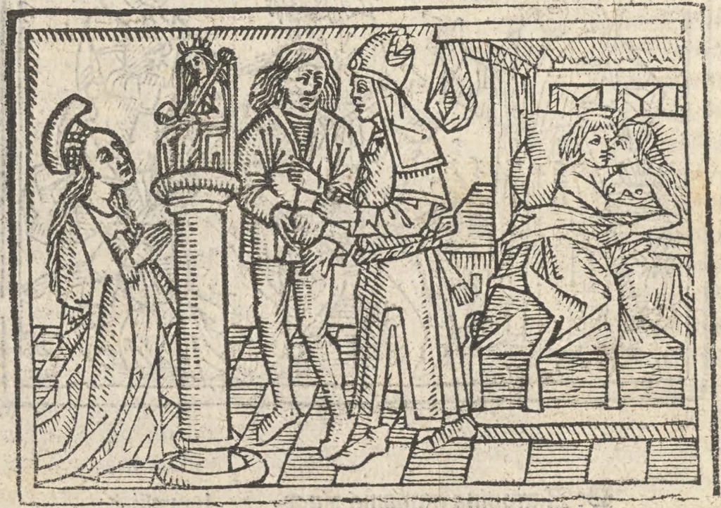 An illustration from De claris mulieribus, 1487, leaf 115