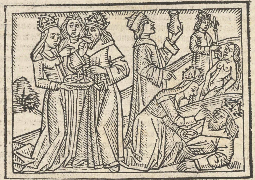 An illustration from De claris mulieribus, 1487, leaf 117
