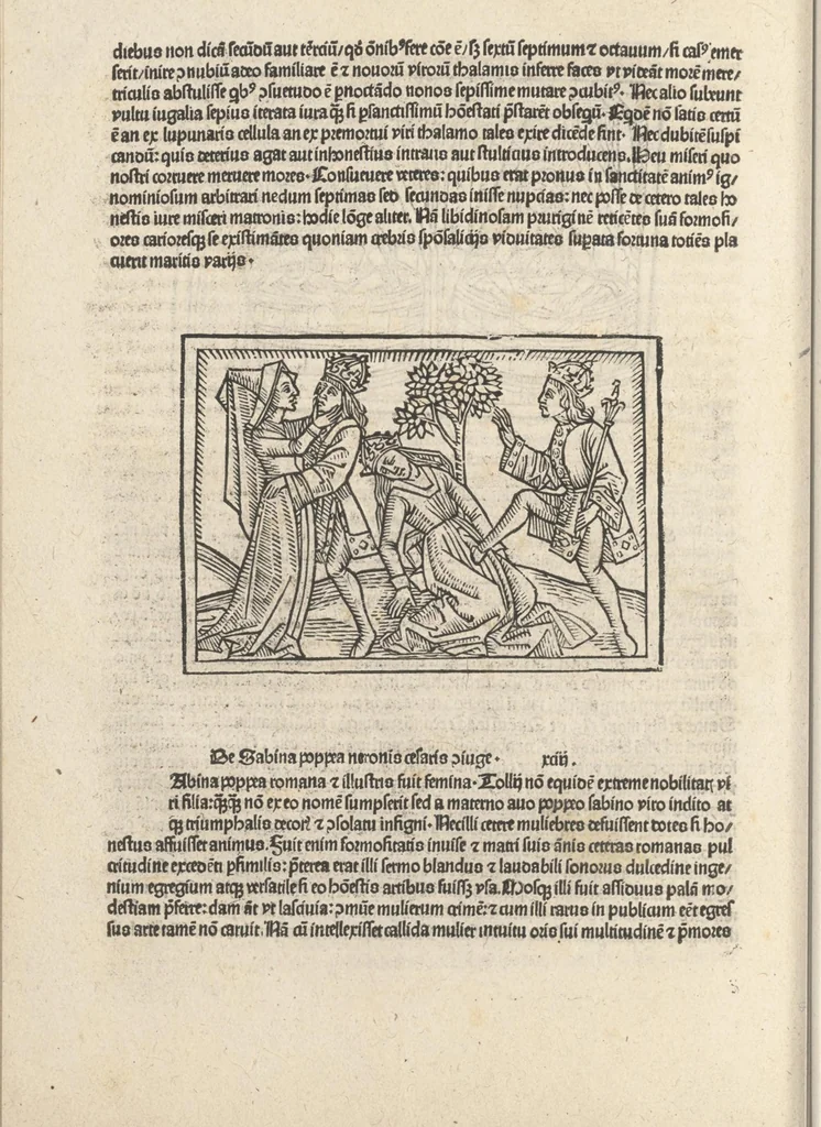 An illustration from De claris mulieribus, 1487, leaf 121