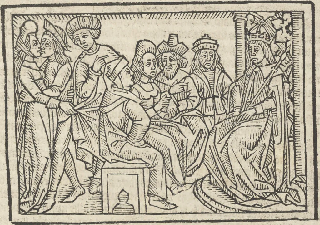 An illustration from De claris mulieribus, 1487, leaf 126