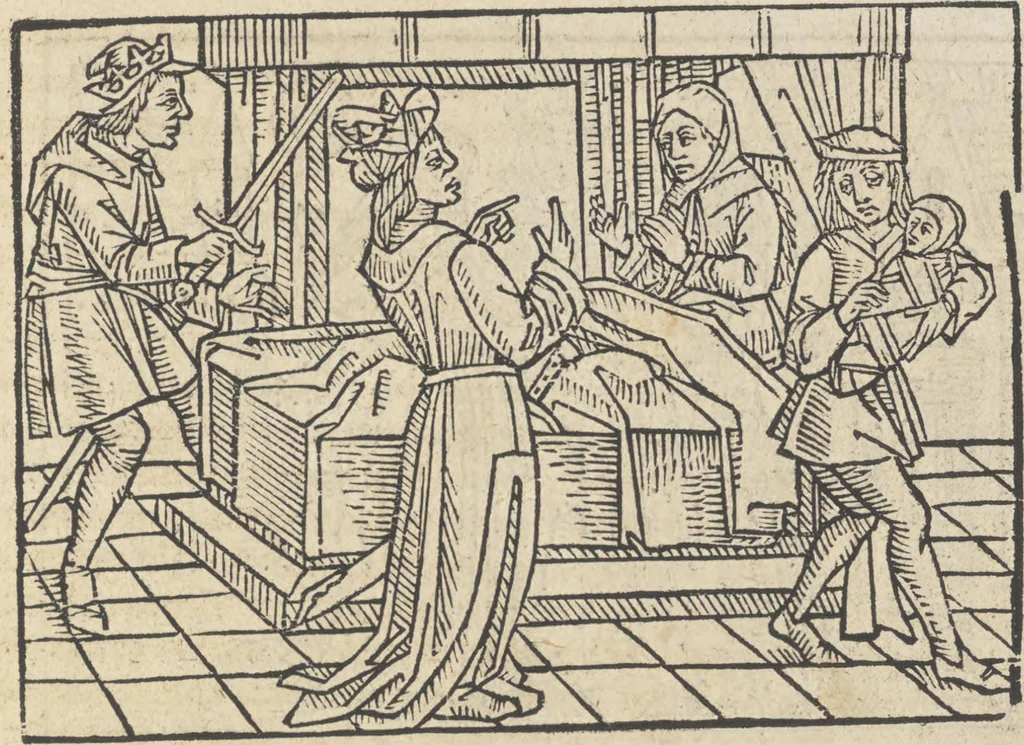 An illustration from De claris mulieribus, 1487, leaf 16