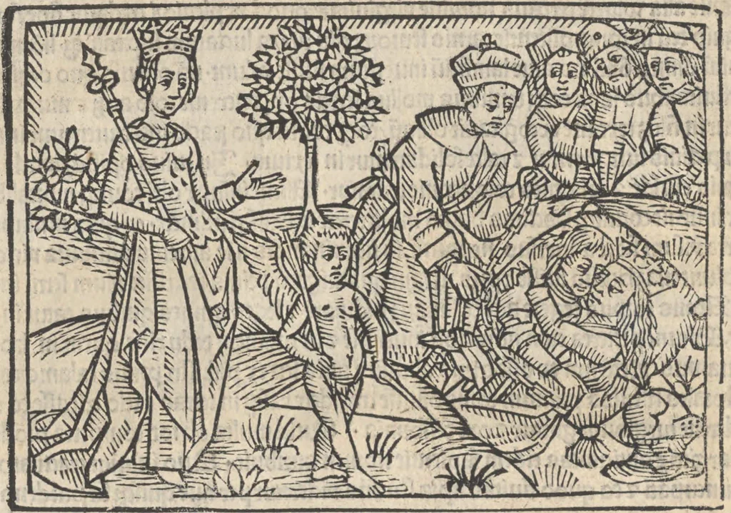 An illustration from De claris mulieribus, 1487, leaf 21