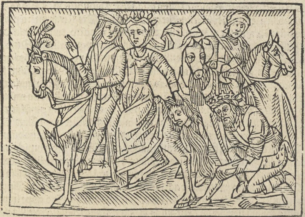 An illustration from De claris mulieribus, 1487, leaf 32