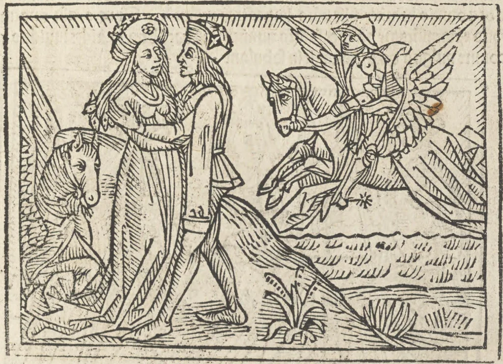 An illustration from De claris mulieribus, 1487, leaf 36