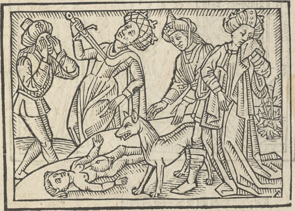 An illustration from De claris mulieribus, 1487, leaf 40