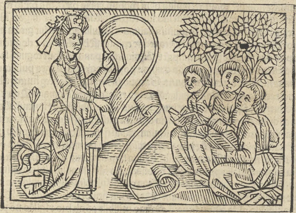 An illustration from De claris mulieribus, 1487, leaf 42