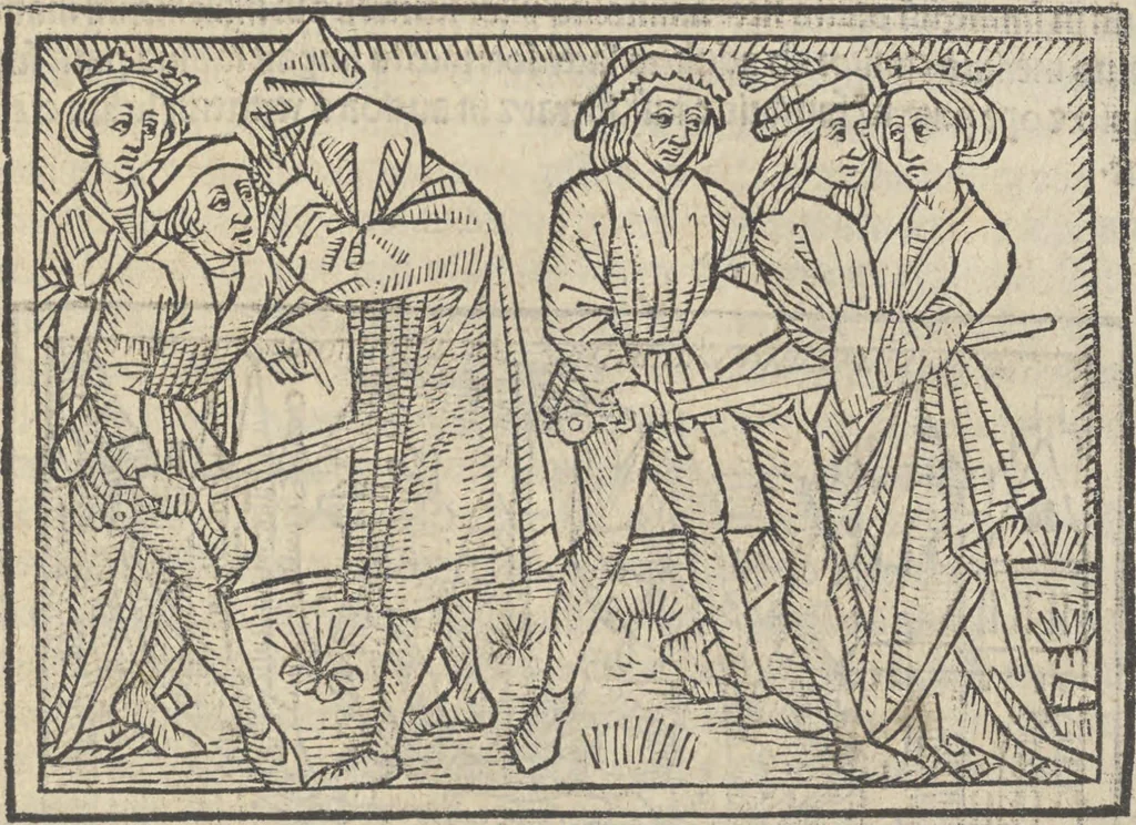 An illustration from De claris mulieribus, 1487, leaf 52
