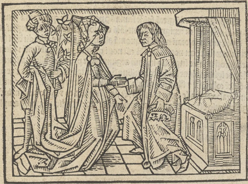 An illustration from De claris mulieribus, 1487, leaf 64