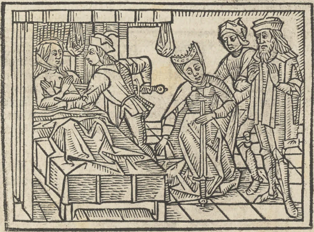 An illustration from De claris mulieribus, 1487, leaf 68