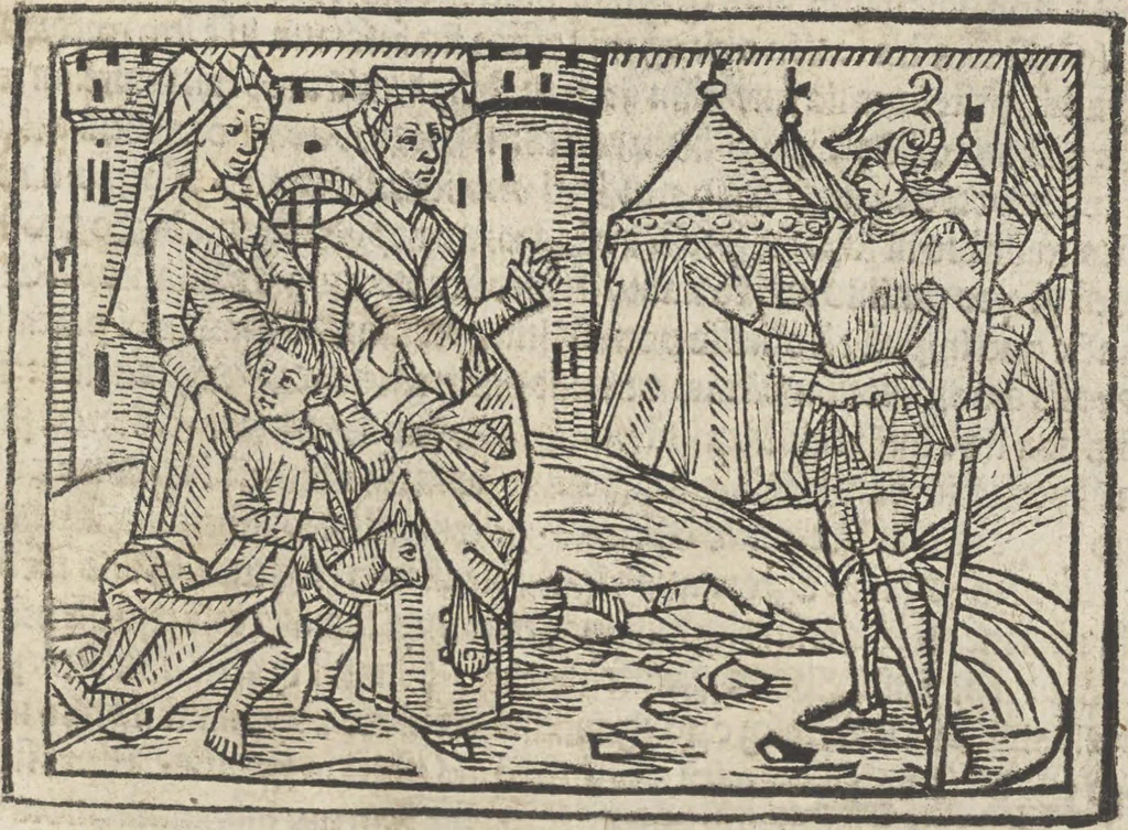 An illustration from De claris mulieribus, 1487, leaf 76