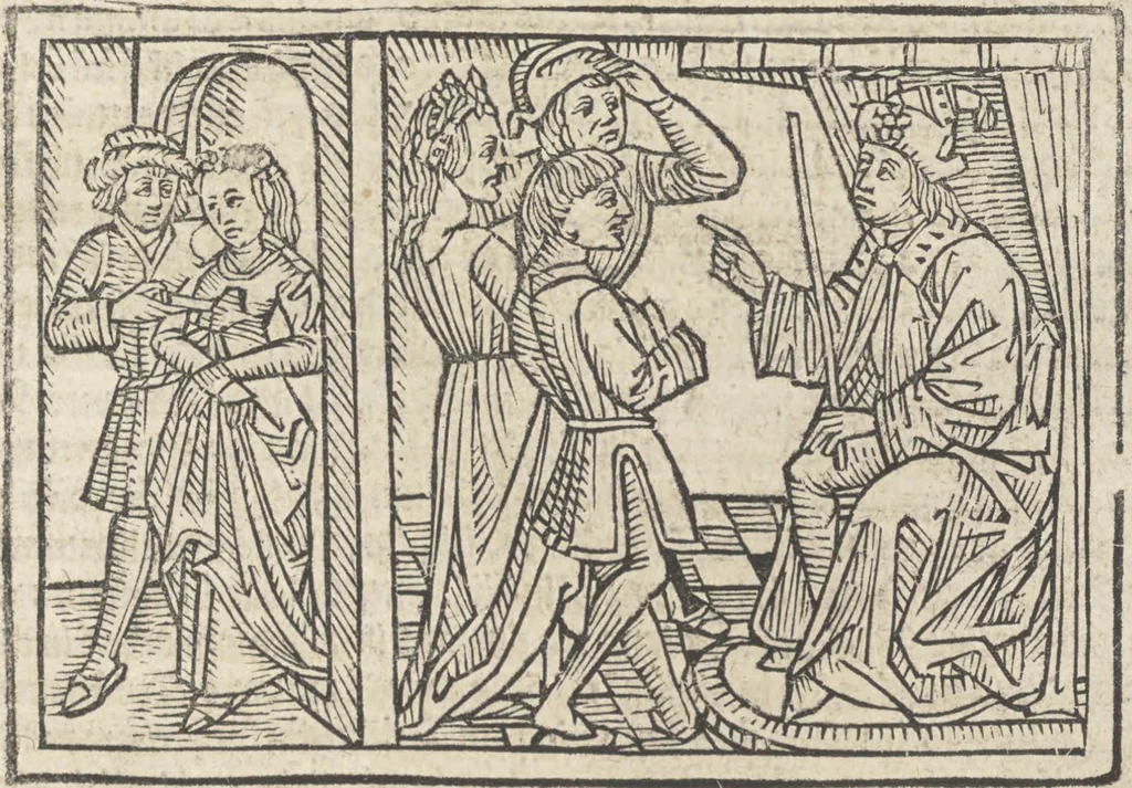 An illustration from De claris mulieribus, 1487, leaf 80