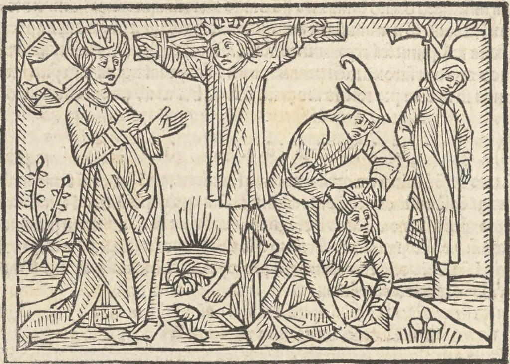 An illustration from De claris mulieribus, 1487, leaf 83