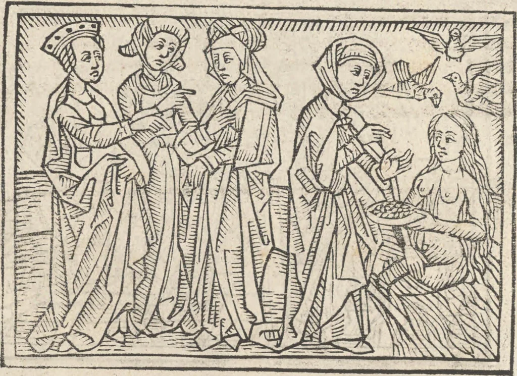 An illustration from De claris mulieribus, 1487, leaf 89