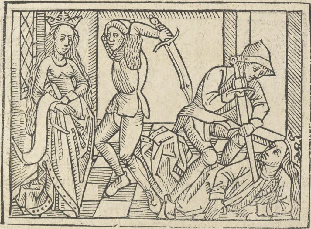 An illustration from De claris mulieribus, 1487, leaf 90