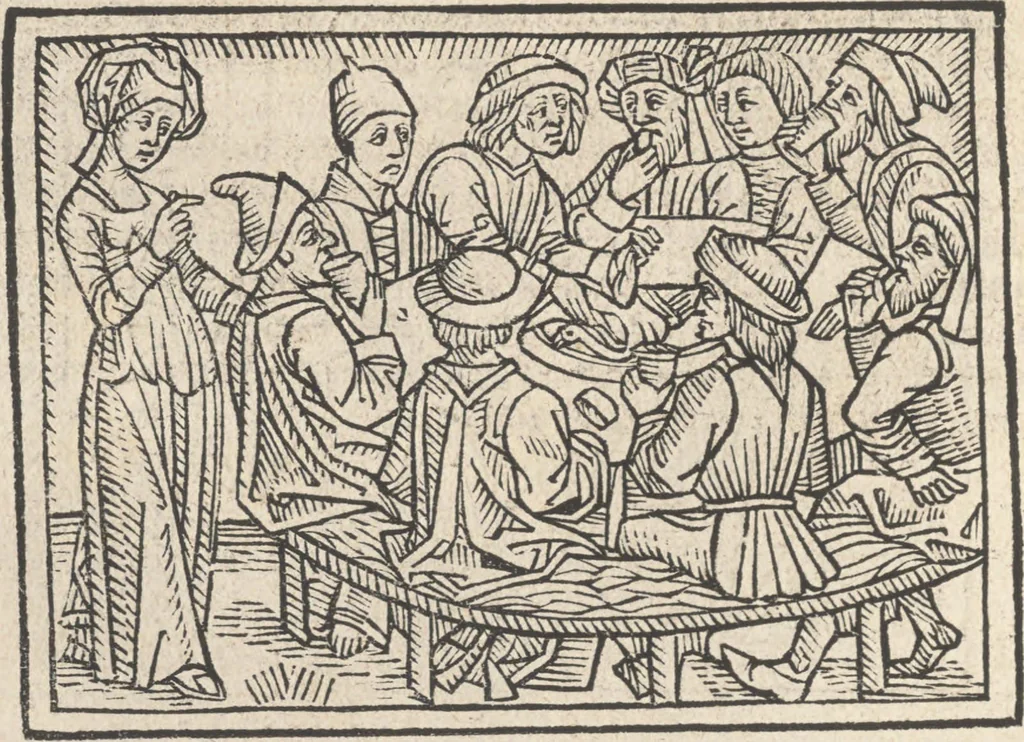 An illustration from De claris mulieribus, 1487, leaf 91