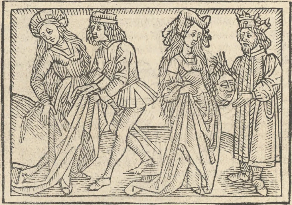 An illustration from De claris mulieribus, 1487, leaf 97