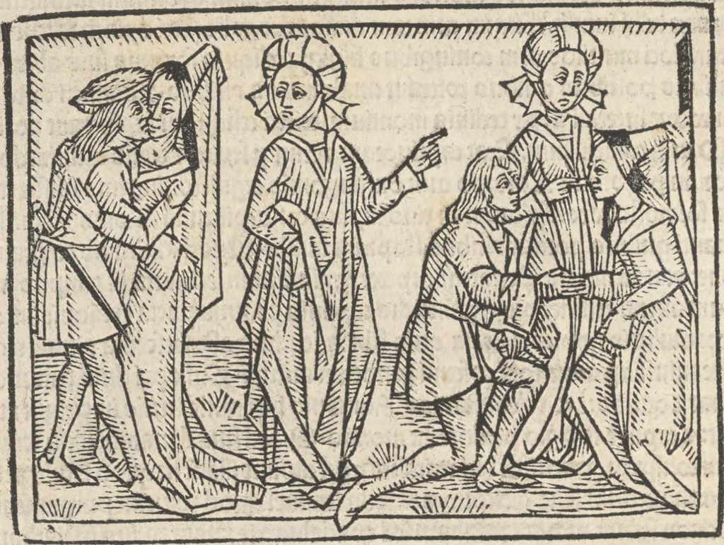 An illustration from De claris mulieribus, 1487, leaf 99