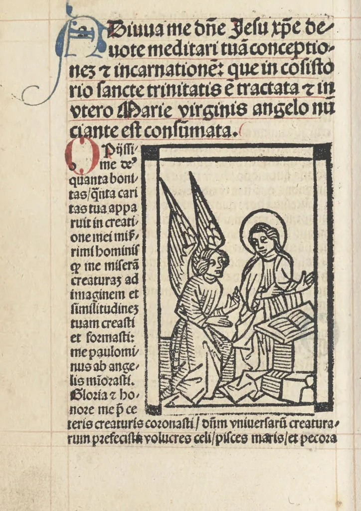 An illustration from Horologium deuotionis circa vitam Christi, 1490, leaf 13