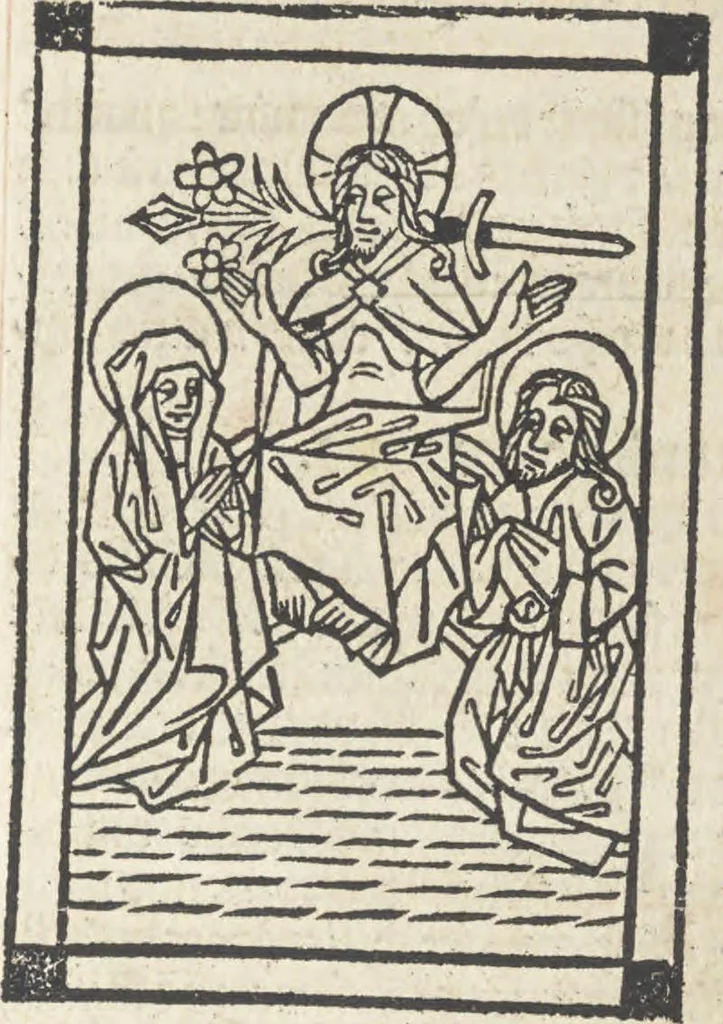 An illustration from Horologium deuotionis circa vitam Christi, 1490, leaf 132