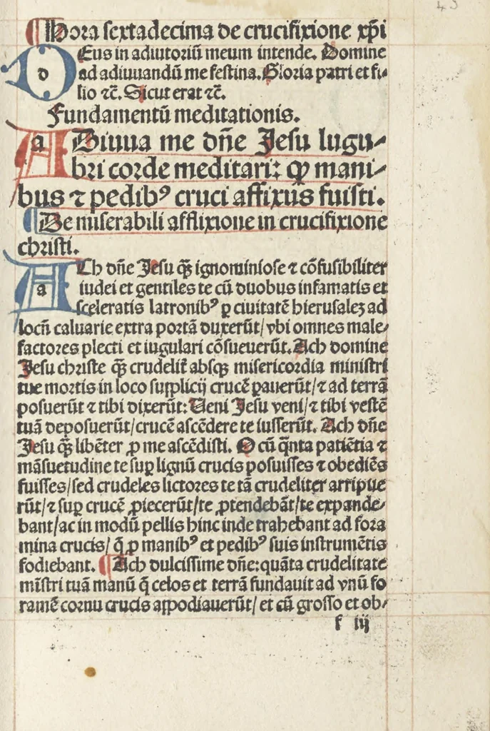 An illustration from Horologium deuotionis circa vitam Christi, 1490, leaf 92
