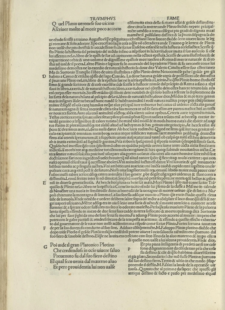 An illustration from Commento deli Triumphi del Petrarcha, 1497, leaf 228