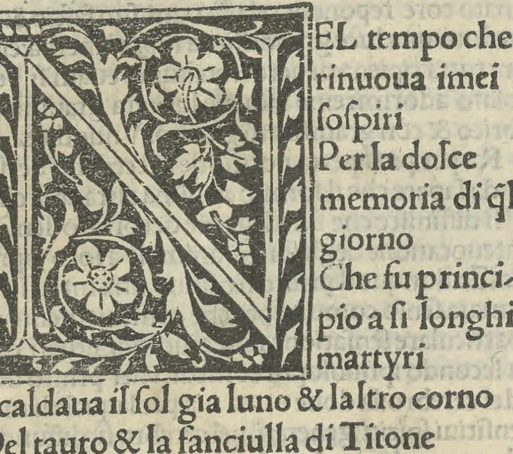 An illustration from Commento deli Triumphi del Petrarcha, 1497, leaf 23