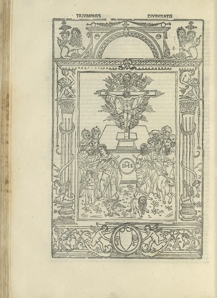 An illustration from Commento deli Triumphi del Petrarcha, 1497, leaf 260