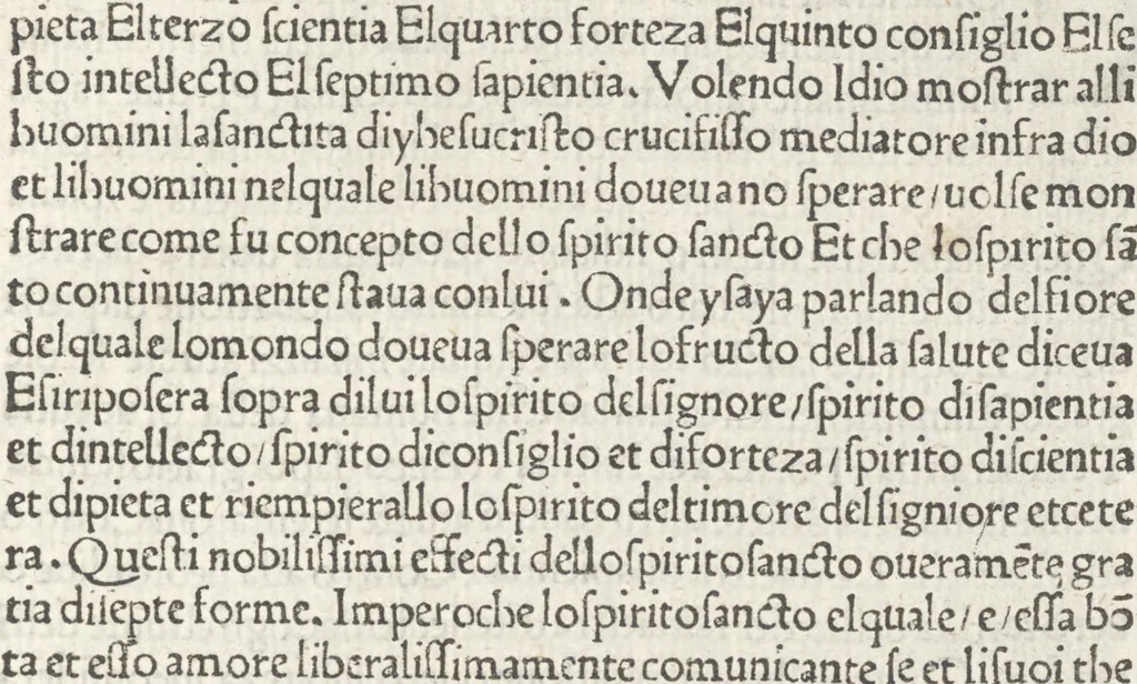 An illustration from Monte santo di Dio, 1477, leaf 170