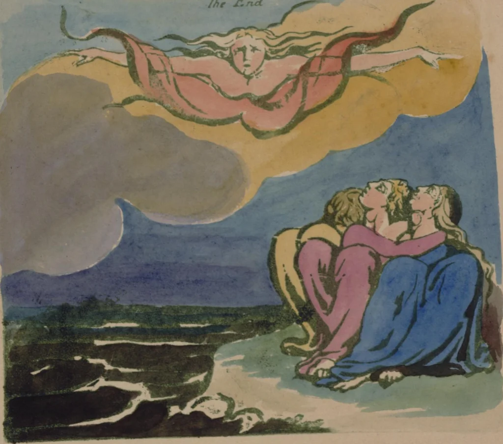 An illustration from Visions of the daughters of Albion : the eye sees more than the heart knows, 1810, leaf 11