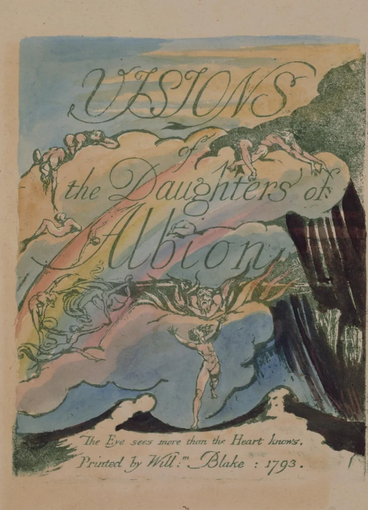 An illustration from Visions of the daughters of Albion : the eye sees more than the heart knows, 1810, leaf 2