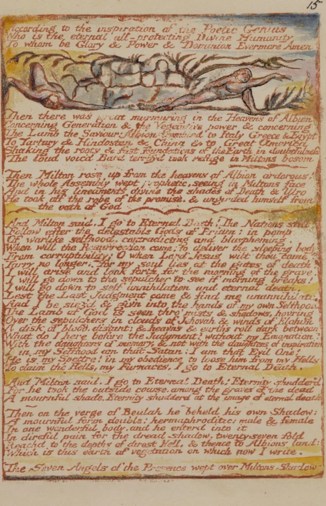 An illustration from Milton, a poem in 12 [i.e. 2] books, 1815, leaf 15