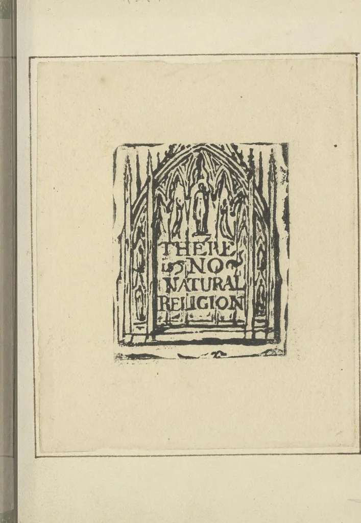An illustration from There is no natural religion., 1790, leaf 4