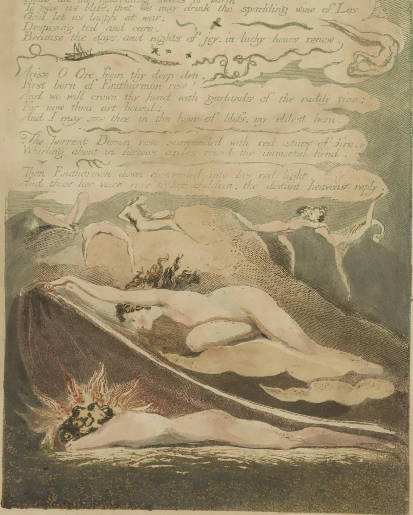 An illustration from Europe, a prophecy, 1794, leaf 12