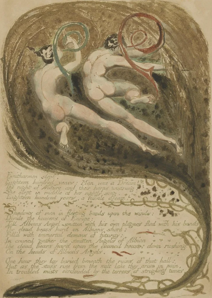 An illustration from Europe, a prophecy, 1794, leaf 17