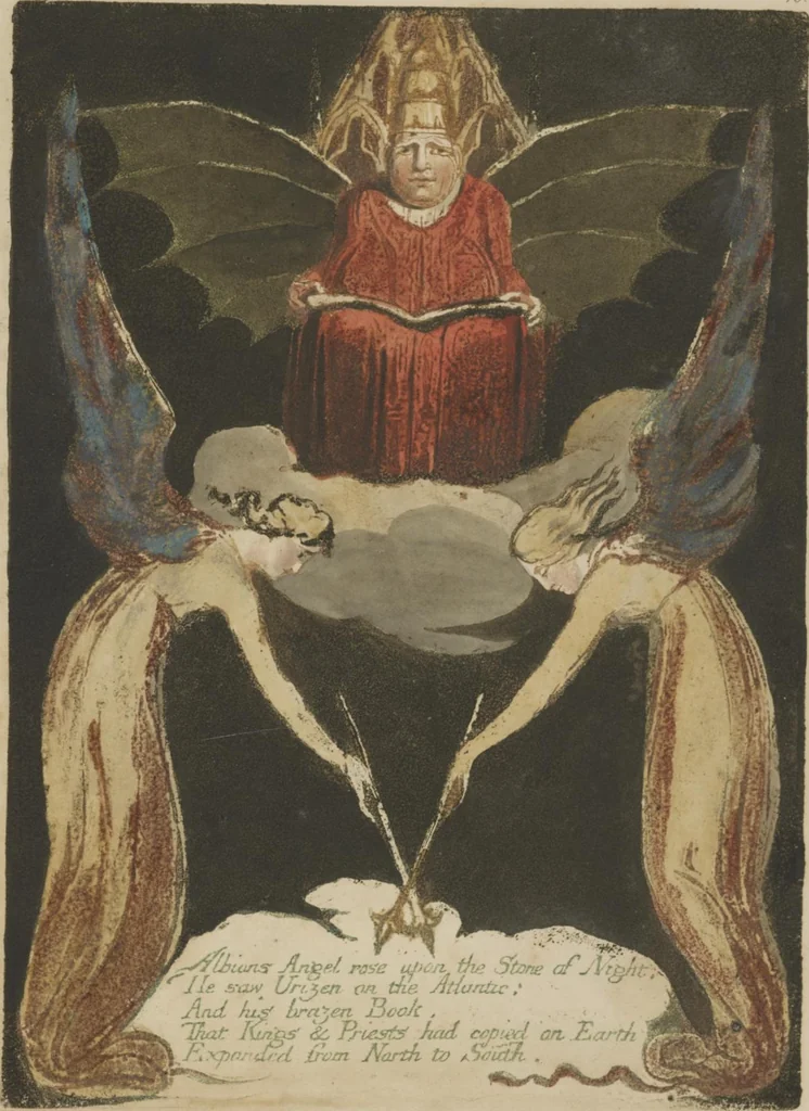 An illustration from Europe, a prophecy, 1794, leaf 19