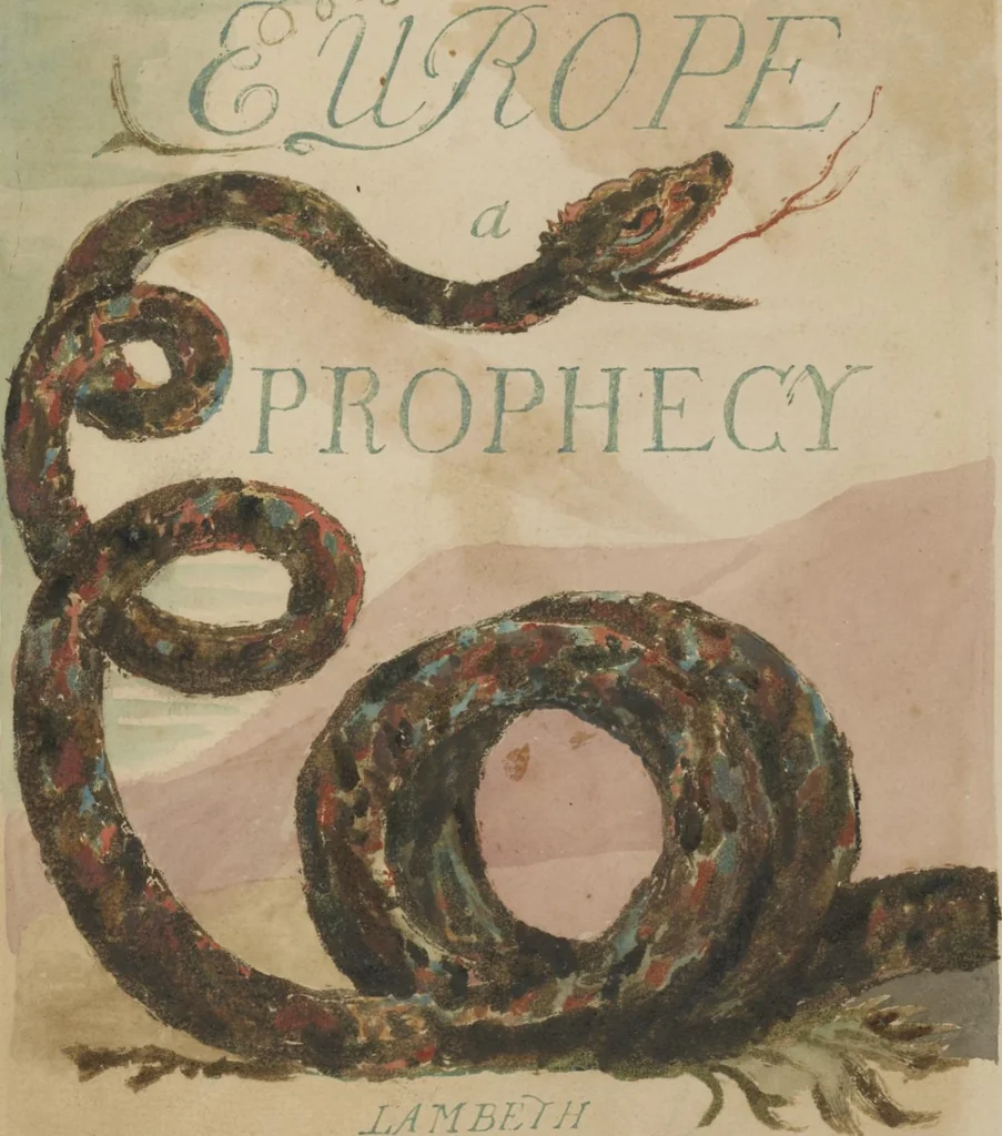 An illustration from Europe, a prophecy, 1794, leaf 7