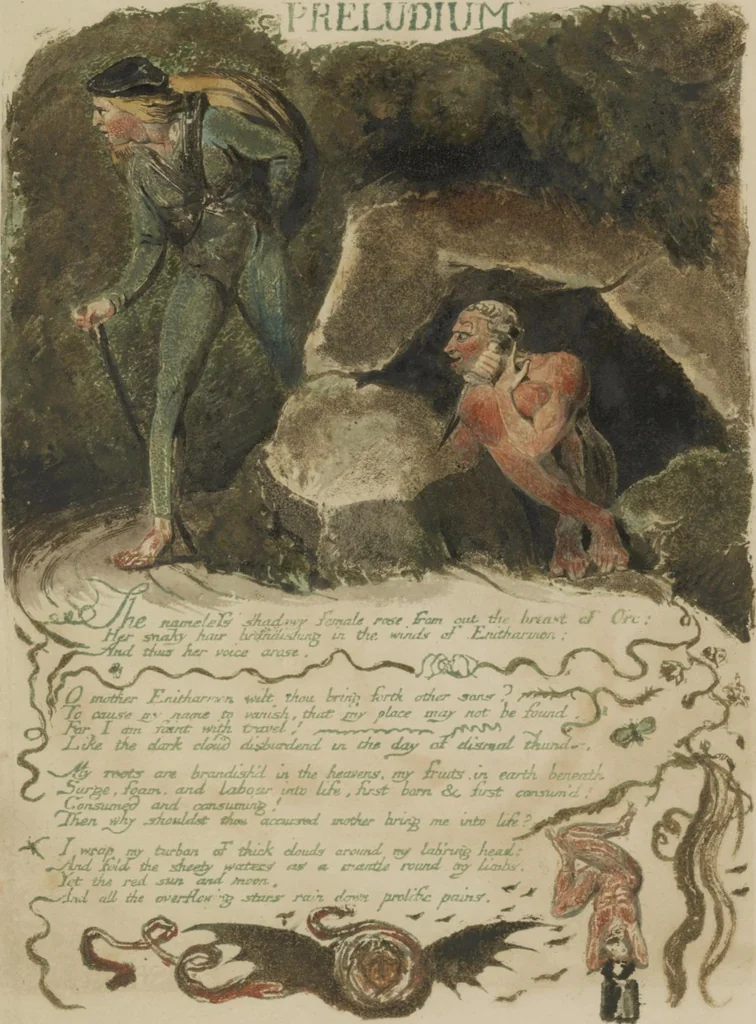 An illustration from Europe, a prophecy, 1794, leaf 9