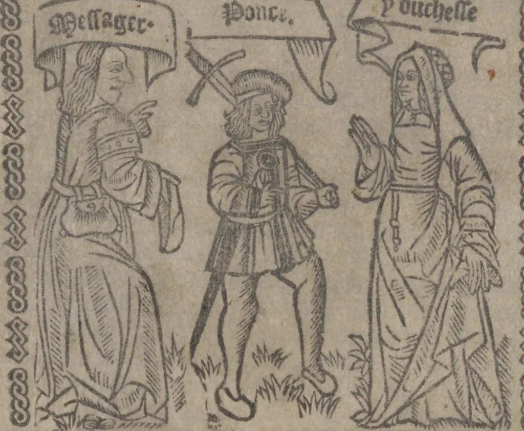 An illustration from The Knyght of the Swanne, 1512, leaf 132