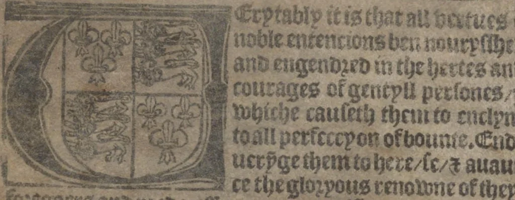 An illustration from The Knyght of the Swanne, 1512, leaf 4