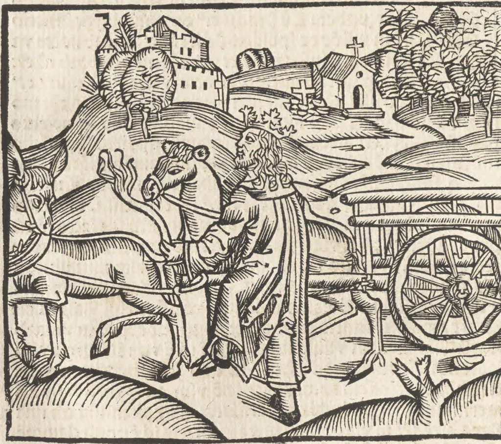 An illustration from De reuelatione facta ab angelo beato Methodio in carcere dete[n]to, 1498, leaf 115