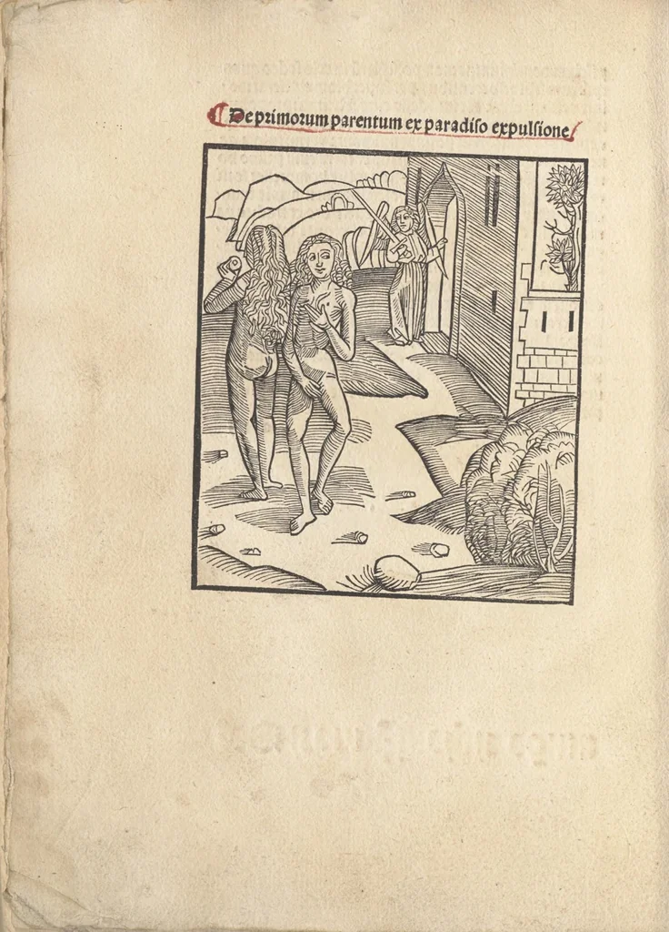 An illustration from De reuelatione facta ab angelo beato Methodio in carcere dete[n]to, 1498, leaf 13