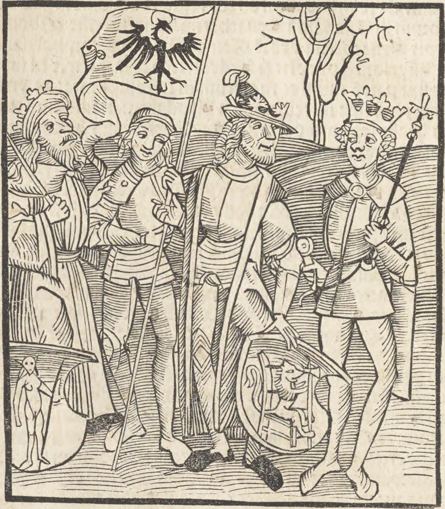 An illustration from De reuelatione facta ab angelo beato Methodio in carcere dete[n]to, 1498, leaf 27