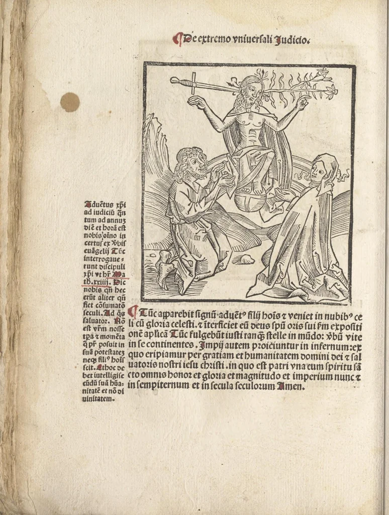 An illustration from De reuelatione facta ab angelo beato Methodio in carcere dete[n]to, 1498, leaf 61