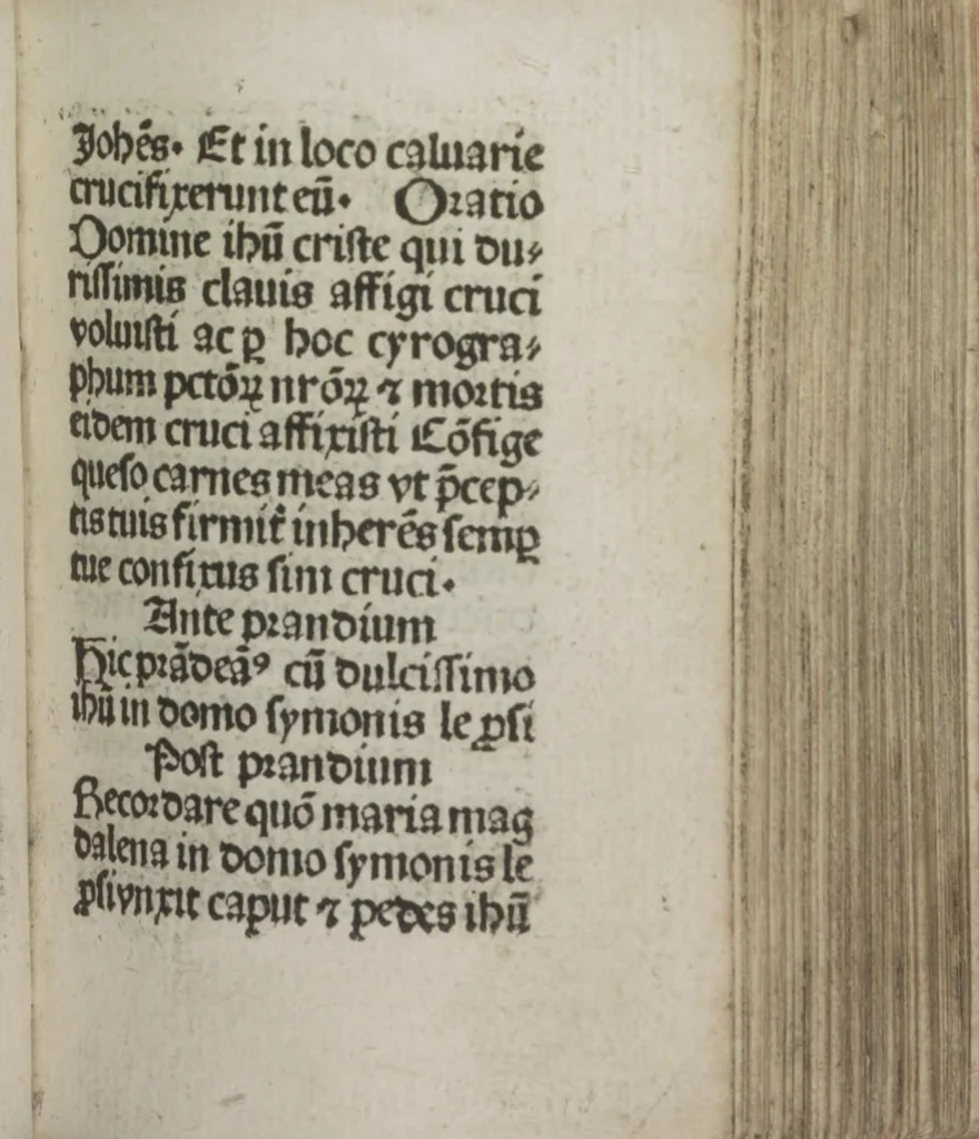 An illustration from Meditatio[ne]s Iordani de vita et passio[n]e Ih[es]u [Christ]i, 1500, leaf 124