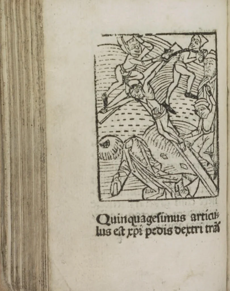 An illustration from Meditatio[ne]s Iordani de vita et passio[n]e Ih[es]u [Christ]i, 1500, leaf 137