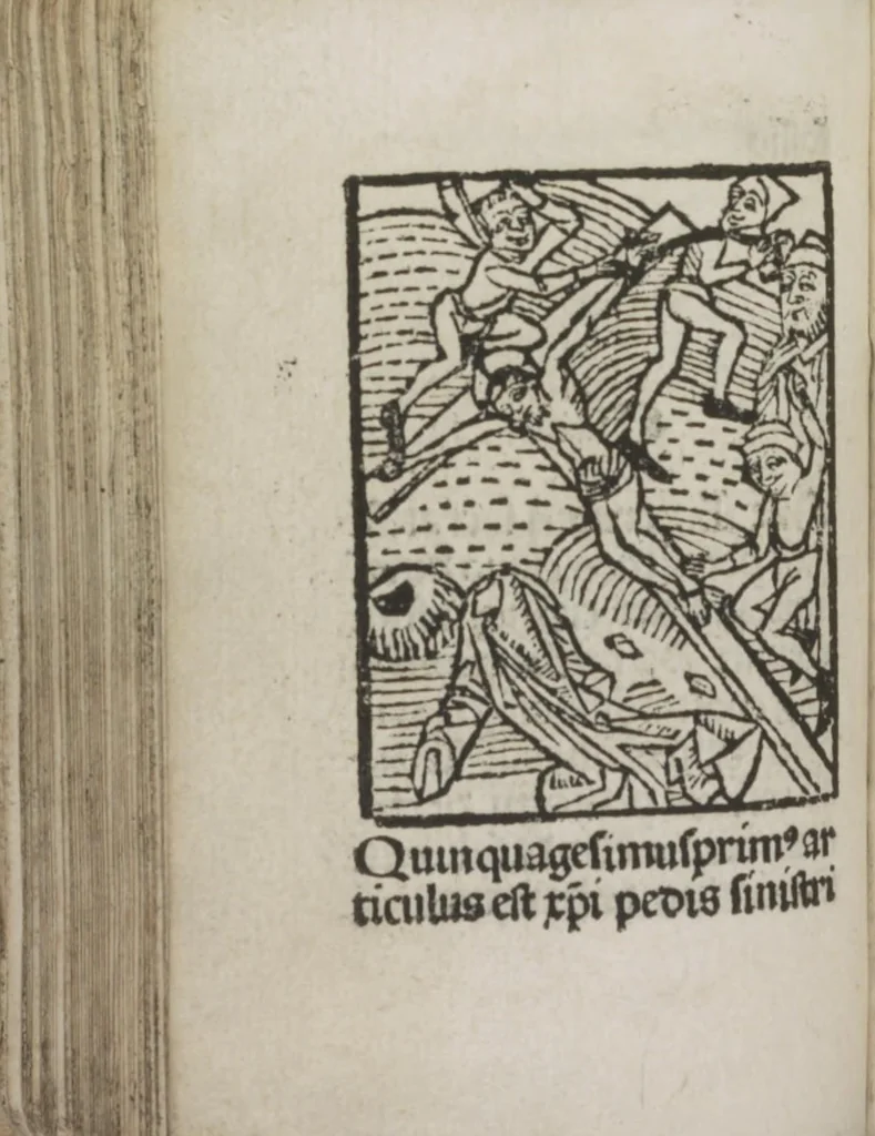 An illustration from Meditatio[ne]s Iordani de vita et passio[n]e Ih[es]u [Christ]i, 1500, leaf 139