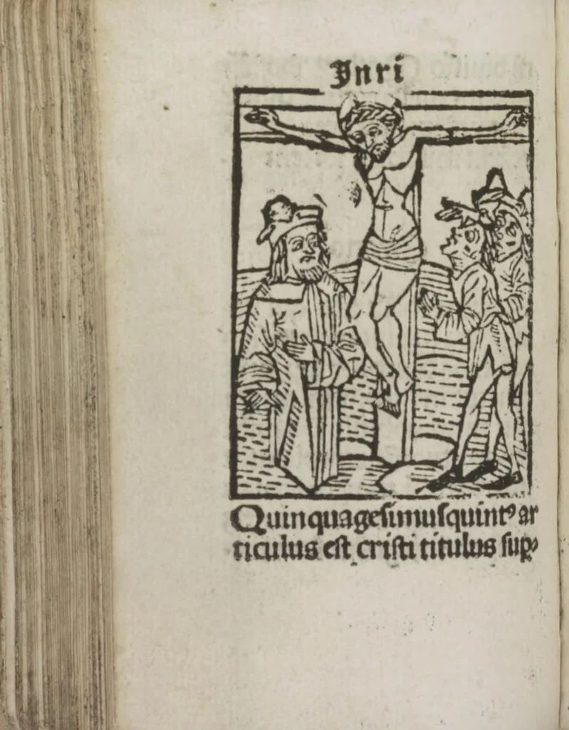 An illustration from Meditatio[ne]s Iordani de vita et passio[n]e Ih[es]u [Christ]i, 1500, leaf 147