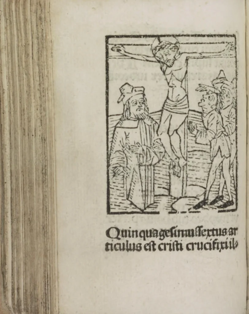 An illustration from Meditatio[ne]s Iordani de vita et passio[n]e Ih[es]u [Christ]i, 1500, leaf 149