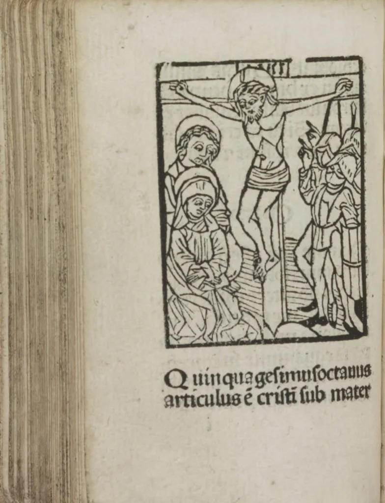 An illustration from Meditatio[ne]s Iordani de vita et passio[n]e Ih[es]u [Christ]i, 1500, leaf 153